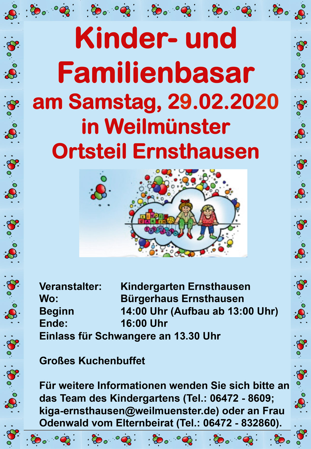 Basar Plakat KiGa Ernsthausen 02 2020