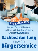 Stellenausschreibung Sachbearbeitung Bürgerservice